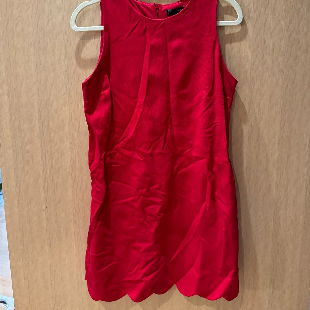 Red scallop dress from Aqua